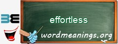 WordMeaning blackboard for effortless
